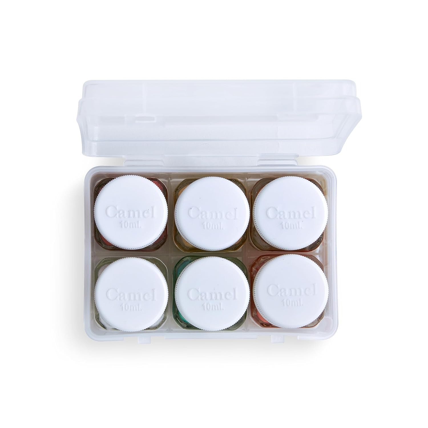 camel fabrica acrylic metallic color 10ml each, 6 shades