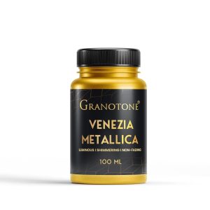 granotone venezia acrylic metallic gold paint 100 ml bottle non toxic multi surface colour non fading & shimmering rich pigments ideal for kids artists & beginners