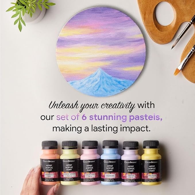 granotone pastel acrylic colour set of 6 multicolor 50 ml each shade artist paints for painting art craft canvas diy made in india granotone pastel acrylic colour set of 6 multicolor 50 ml each shade artist paints for painting art craft canvas diy made in india
