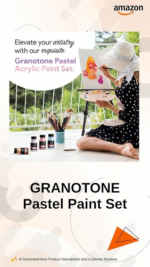 granotone pastel acrylic colour set of 6 multicolor 50 ml each shade artist paints for painting art craft canvas diy made in india granotone pastel acrylic colour set of 6 multicolor 50 ml each shade artist paints for painting art craft canvas diy made in india